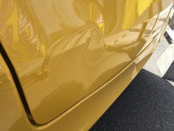 ホンダ「N-ONE」、リアゲートのヘコミの修理 / 和歌山の板金塗装・車修理はプロモワカヤマ