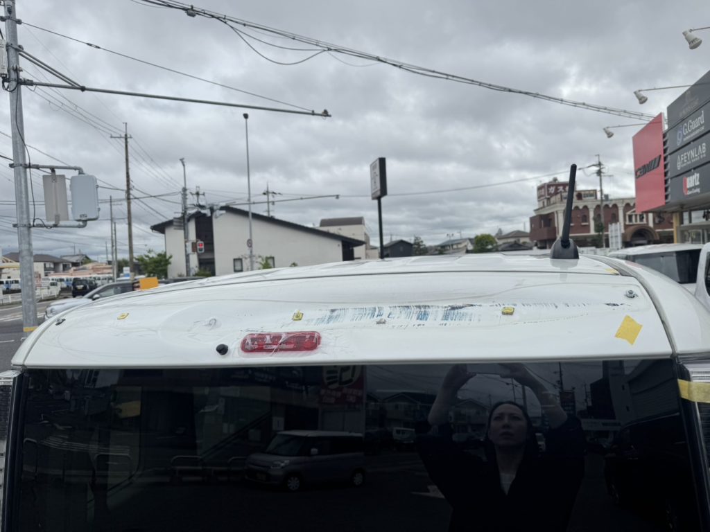 【スズキ・スペーシア】フロントバンパー・ルーフ修理